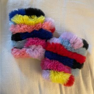 Jocelyn Multi Colored fingerless gloves